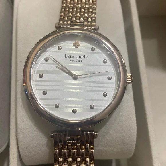 Kate spade rose gold watch ksw1435 Kate Spade Ladies Watch Park Row Black Dial Leopard  main image 2